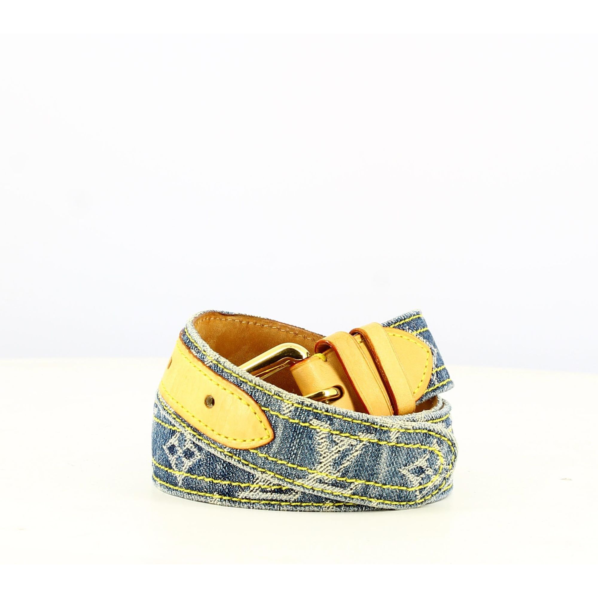 Louis Vuitton Belt In Denim Monogram